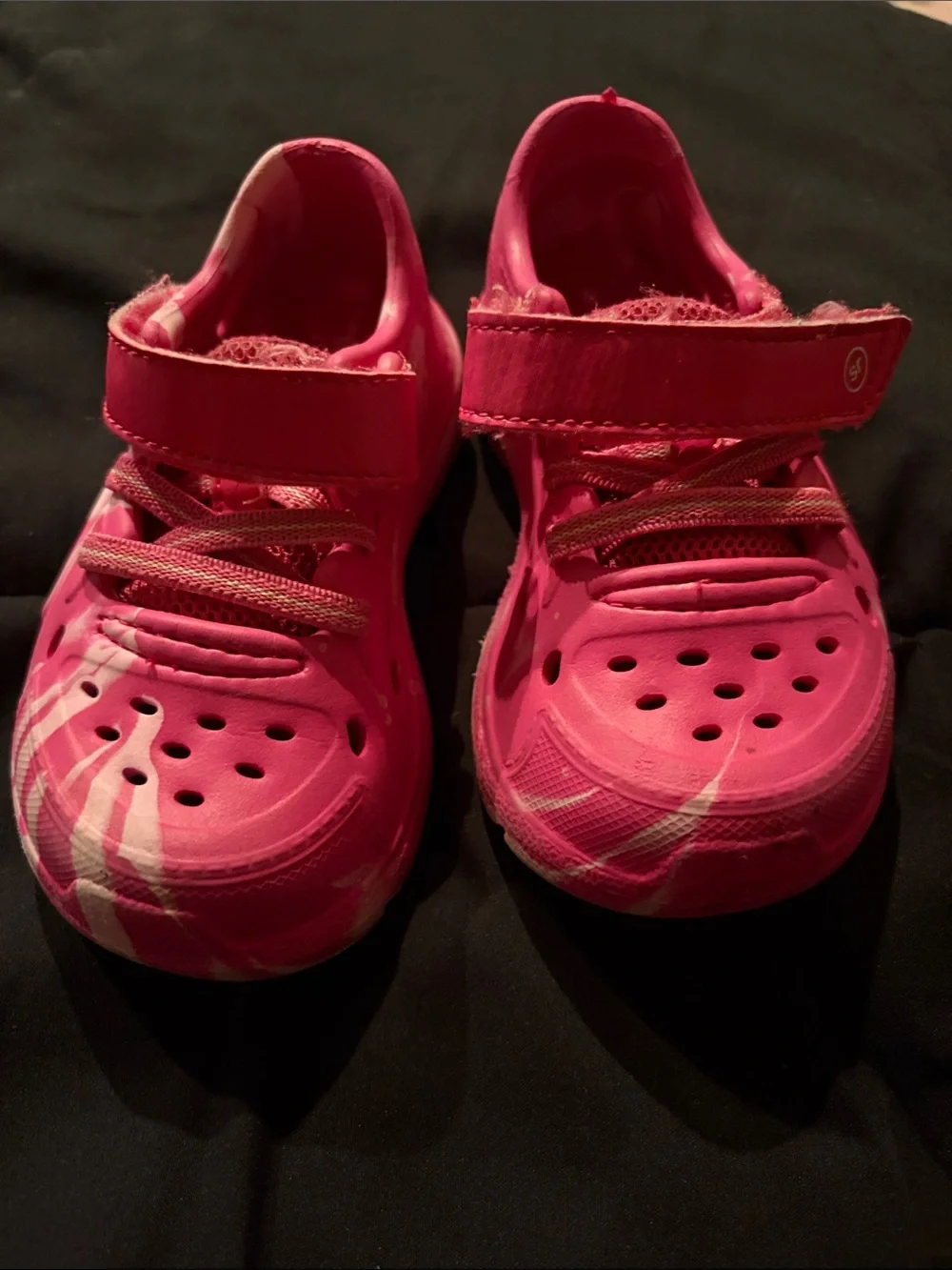 Stride Rite Pink Hook-and-Loop Water Shoes